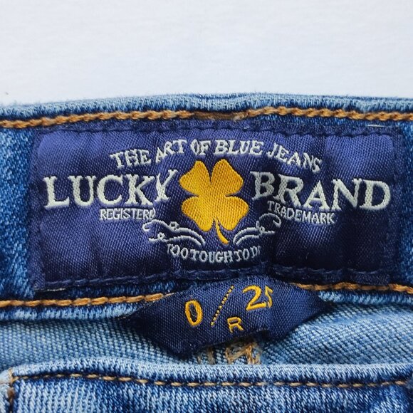 Lucky Brand Lolita jeans skinny medium washed blue women's size 0 / 29 - Picture 6 of 11